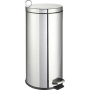 Poubelle inox à pédale 12L TAMPEL ref 126213 vue de face