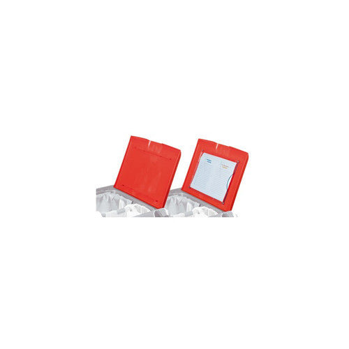 Couvercle rouge pour charîot IDEATOP  sans porte document/ACC 132504