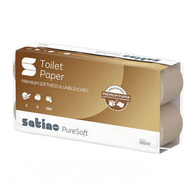 WEPA Satino PureSoft papier toilette 2 plis 100% recycle 64 rlx