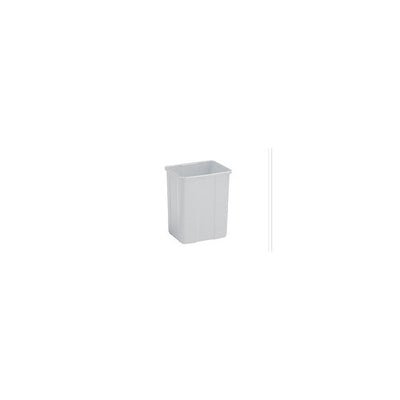 Poubelle en  polypropylène blanc sans couvercle  25L 0708169/1