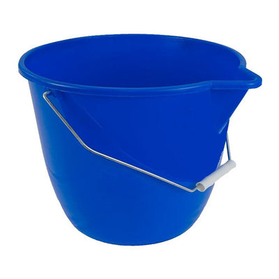 Seau rond bleu 12L avec essoreur (ex 124026)