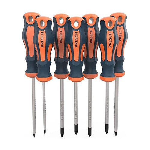 PRESCH Jeu de 7 tournevis aimantées magnétique