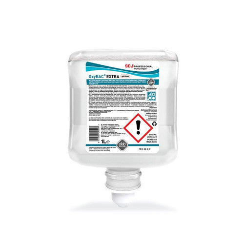 OXYBAC EXTRA  Mousse lavante antimicrobienne 1L - Colis de 6