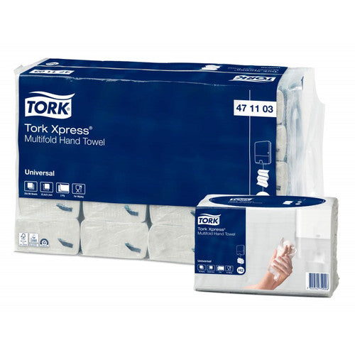 Essuie-mains Z blancEcolabel 237f 23,4x21,3cm H2 TORK - Colis de 4740