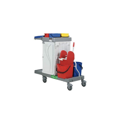 Chariot de nettoyage DME ALPHA 6114 avec presse a machoires
