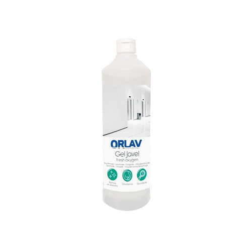 Gel WC javel désinfectant blanchissant FRESH OXYGEN ORLAV- Flacon 1l