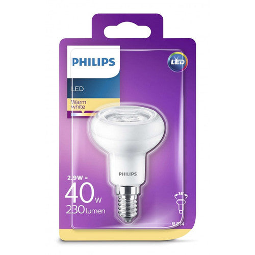 Lampe LED R50 Verre 2,9-40W E14 WW 36D