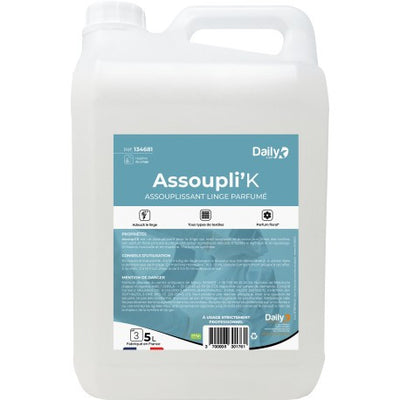 ASSOUPLI'K Assouplissant linge parfumé -Bidon 5L