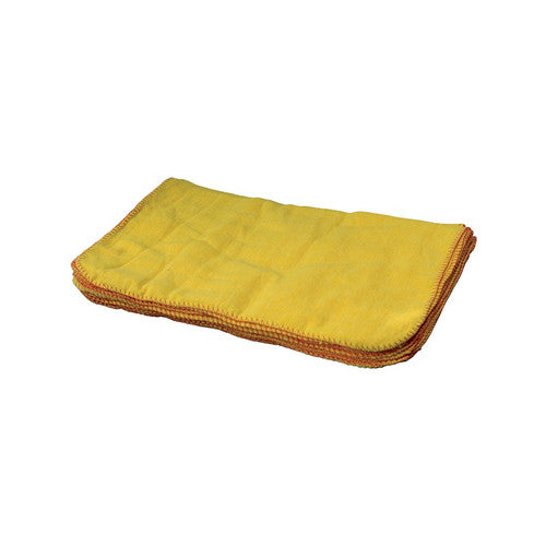 Chamoisine coton 40x50cm  jaune - Sachet de 10