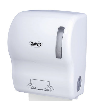 Distributeur essuie-mains rouleaux DAILYK ABS blanc ref 330175