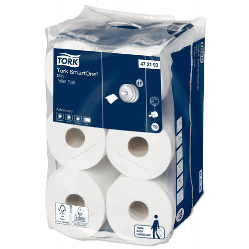 PH Tork SmartOne® Mini blanc 2 plis T9 620fts- ECOLABEL - Colis de 12