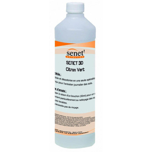 Détergent surodorant bactéricide SENET 3D ECO citron vert - 611 -1L