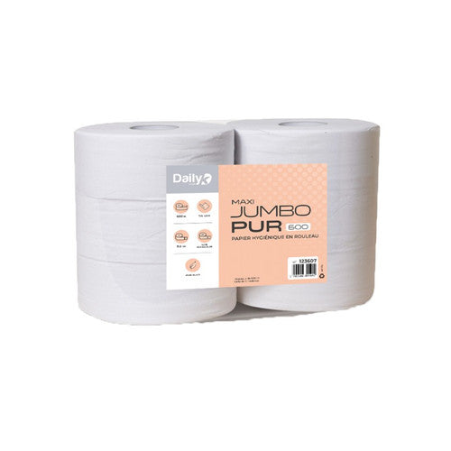 PH lisse 1 pli blanc MAXI JUMBOPUR 600m Dailyk Start - 6 rlx