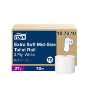 Tork rouleau papier toilette Mid-Size 3 plis Extra Doux T6 Ecolabel