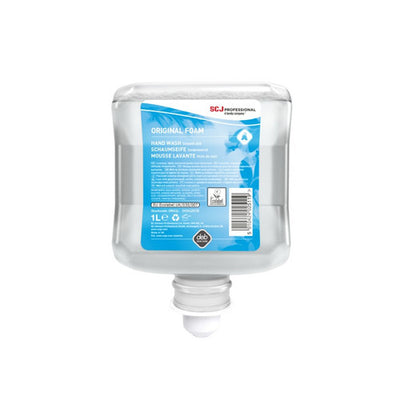 ORIGINAL FOAM Mousse lavante douce DEB ECOLABEL - Ct 6 cartouches 1L