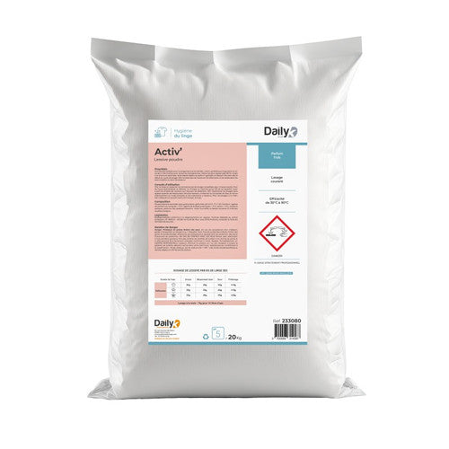 Lessive poudre tous textiles ACTIV' DAILYK START - Sac 20kg