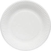 Assiette carton blanc biodégradable D18 cm ref 131937