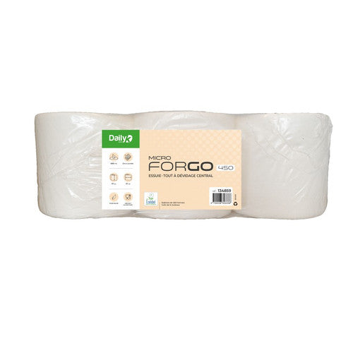 Essuie-tout Ecolabel Micro FORGO 450 DailyK Green - Colis de 6