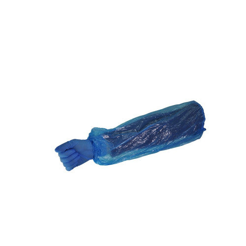 Manchettes bleu élastiquées PE 15µ 40x20cm - Ct 1000 Paires