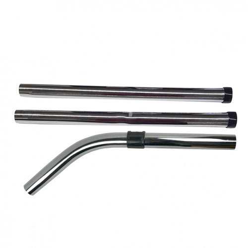 Tube alu 3 pièces Acier Chromé  pour aspi Ø32mm (poussières)