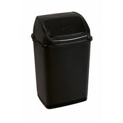 Poubelle RIF BASIC noire 35L couvercle basculant - Hemera