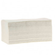 Essuie-mains plié en V 2 plis blanc recyclé Ecolabel 25x23 Wepa