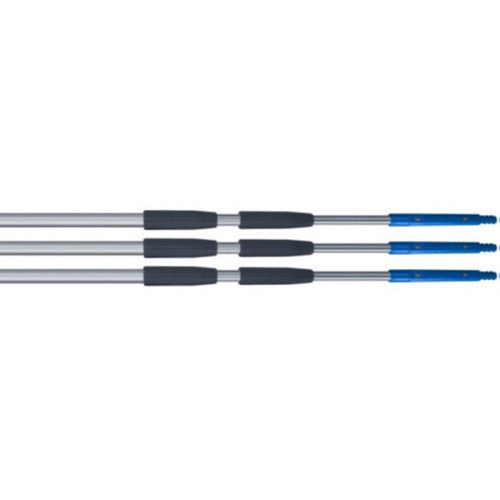 Perche télescopique ICA 2x1,25m aluminium gris noir bleu