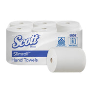 Essuie-mains Scott Slimroll 1 pli blanc 165m Ecolabel - rouleau