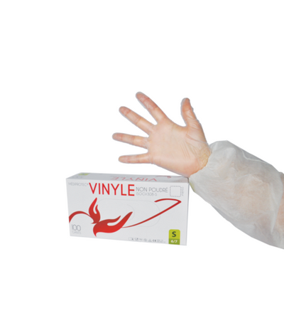 Gant Vinyle non poudré - boite de 100