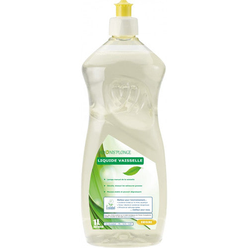 ADONIS'PLONGE Liquide vaisselle manuel concentré ECOLABEL - Bidon 1L
