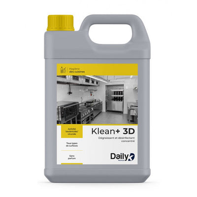 Détergent dégraissant désinf. concentré KLEAN+ 3D DAILYK PREMIUM - 5L