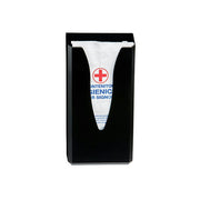 Distributeur hygiène féminine ABS noir Medial 130017 face