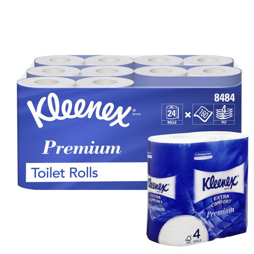 Kleenex Premium papier hygiénique 4 plis blanc 160 feuilles rouleau