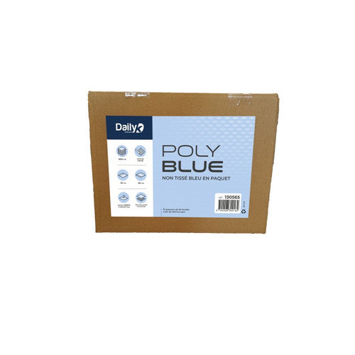 Non tissé crêpé 30x32 bleu POLYBLUE - Ct 500 fts