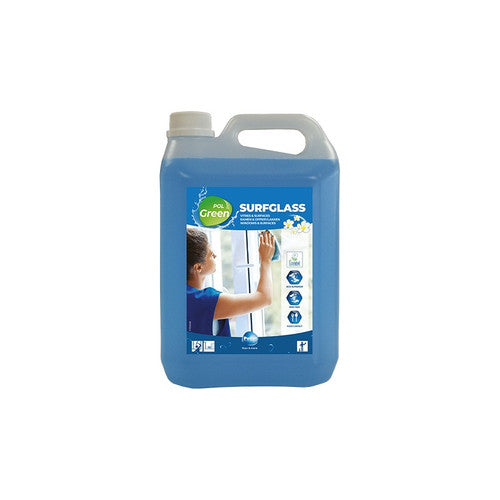 Nettoyant vitres ecolabel POLGREEN SURF GLASS - Bidon 5L