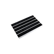 Tapis profil alu insert moquette anthracite ROMAT 12mm 126925