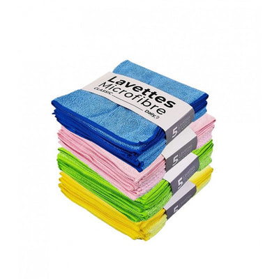 Lavettes microfibres multi-usages 38 x 38 cm Dailyk Start - Lot de 5