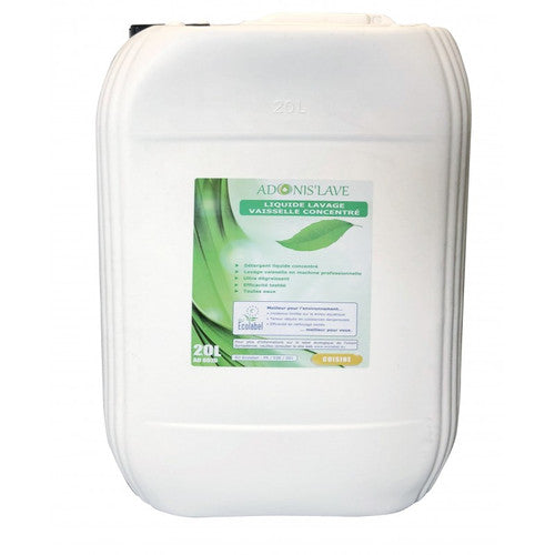 ADONIS LAVE détergent vaisselle machine Écolabel bidon 20L