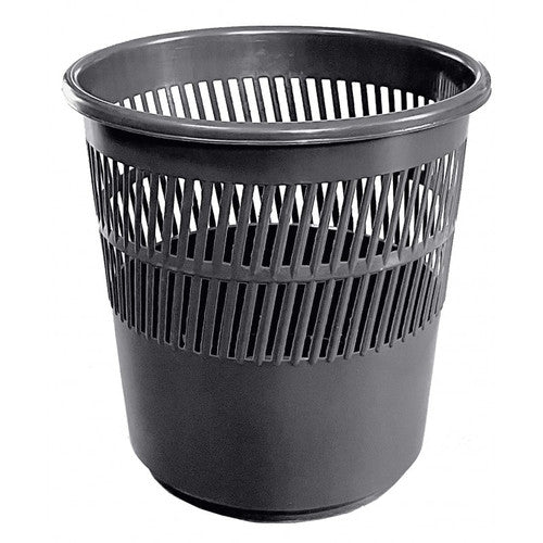 Corbeille ajourée gris anthracite 14L ECOGREEN Tampel réf. 124595