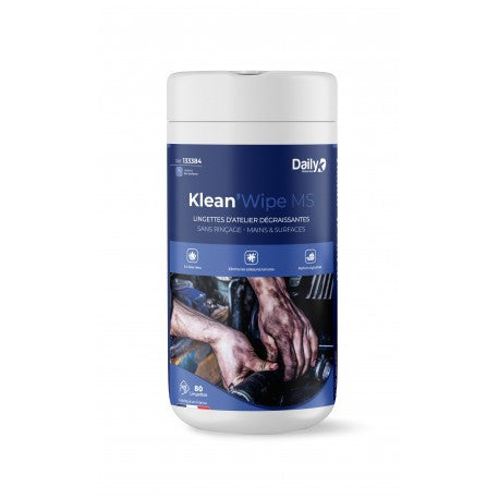 KLEAN'WIP MS Lingettes dégraissantes DAILYK PREMIUM - boite 80