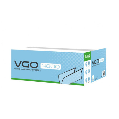 Essuie-mains V blanc Ecolabel VGO 4800 Dailyk Green - Colis 4800 fts