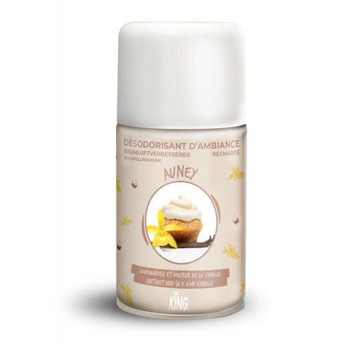 Recharge diffuseur Auney Vanille 250ml boîtier aérosol fer blanc