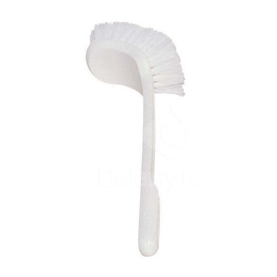 Brosse coudée nylon PP monture blanche ref 123735 Hemera Distribution