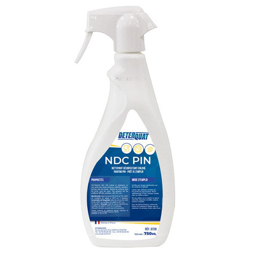 DETERQUAT NDC Nettoyant désinfectant chloré PAE - 0728 - Spray 750ml