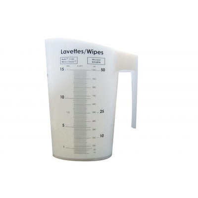 Pichet doseur Delta 1L opaque blanc sérigraphié Hemera Distribution