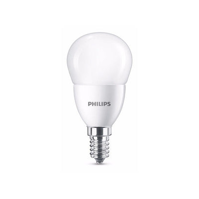 Lampe LED spherique E14 7W 60W depoli blanc chaud P48 Hemera