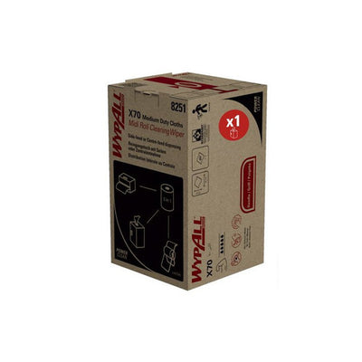 Bobine WypAll X70 Midi Roll bleue 207 feuilles Kimberly-Clark 8251