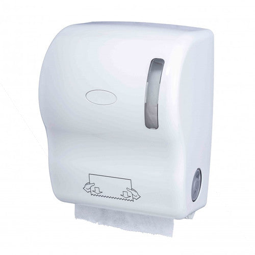 Distributeur essuie-mains rouleaux ABS blanc Hemera 130175BC
