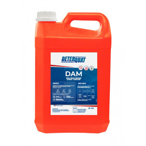 DETERQUAT DAM détergent désinfectant acide alimentaire bidon 5L réf. 2135
