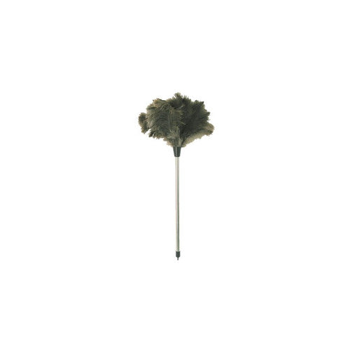 Plumeau en véritable plumes d'autruche avec manche bois